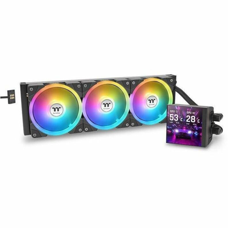 THERMALTAKE MAGFLOE 420 ULTRA ARGB SYNC AIO LIQUID CPU COOLER - BLACK