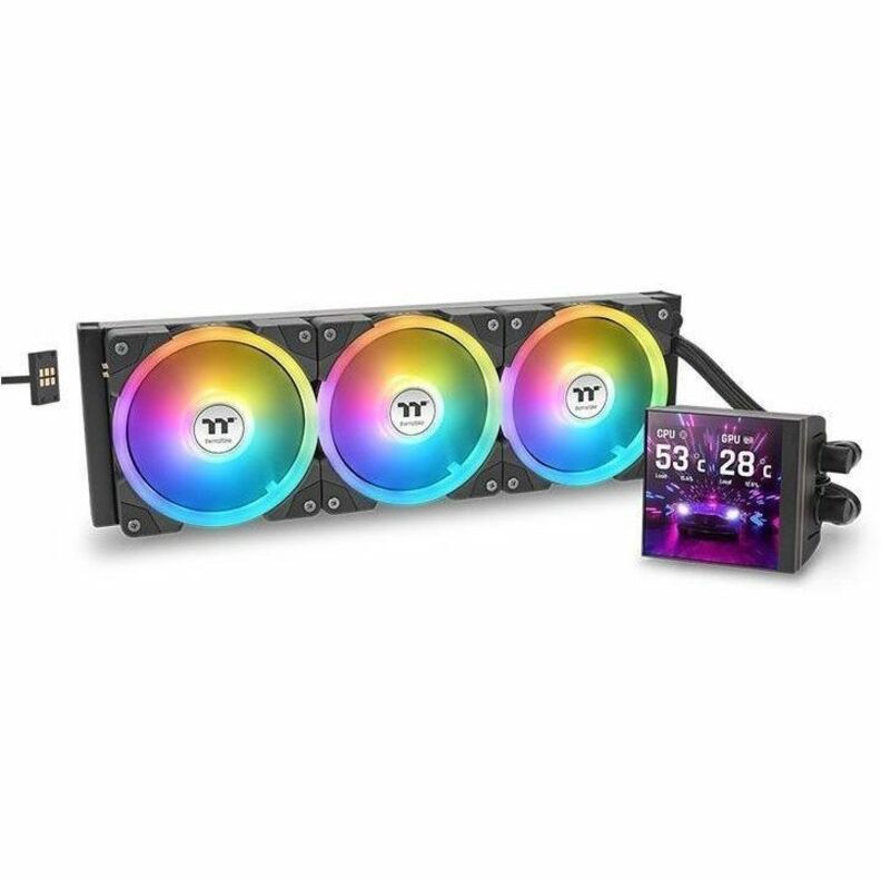THERMALTAKE MAGFLOE 360 ULTRA ARGB SYNC AIO LIQUID CPU COOLER - BLACK