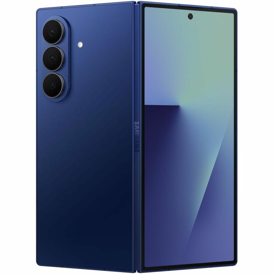 Samsung Galaxy Z Fold7 SM-F966W 512 GB Smartphone - 8" Flexible Folding Screen Dynamic AMOLED 2X QXGA+ 2184 x 1968 - Octa-core (OryonDual-core (2 Core) 4.47 GHz + Oryon Hexa-core (6 Core) 3.53 GHz - 12 GB RAM - Android 16 - 5G - Blue Shadow - Foldable - Qualcomm SM8750-AC SoC - 2 SIM Support - Unlocked SIM-free - Front Camera: 10 Megapixel / 10 Megapixel - Rear Camera: 200 Megapixel / 12 Megapixel / 10 Megapixel - 4400 mAh Battery - Near Field Communication