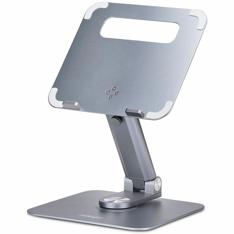 TELESCOPIC LAPTOP STAND, 360 SWIVEL BASE, ROTATING COMPUTER RISER FOR DESK, ADJU
