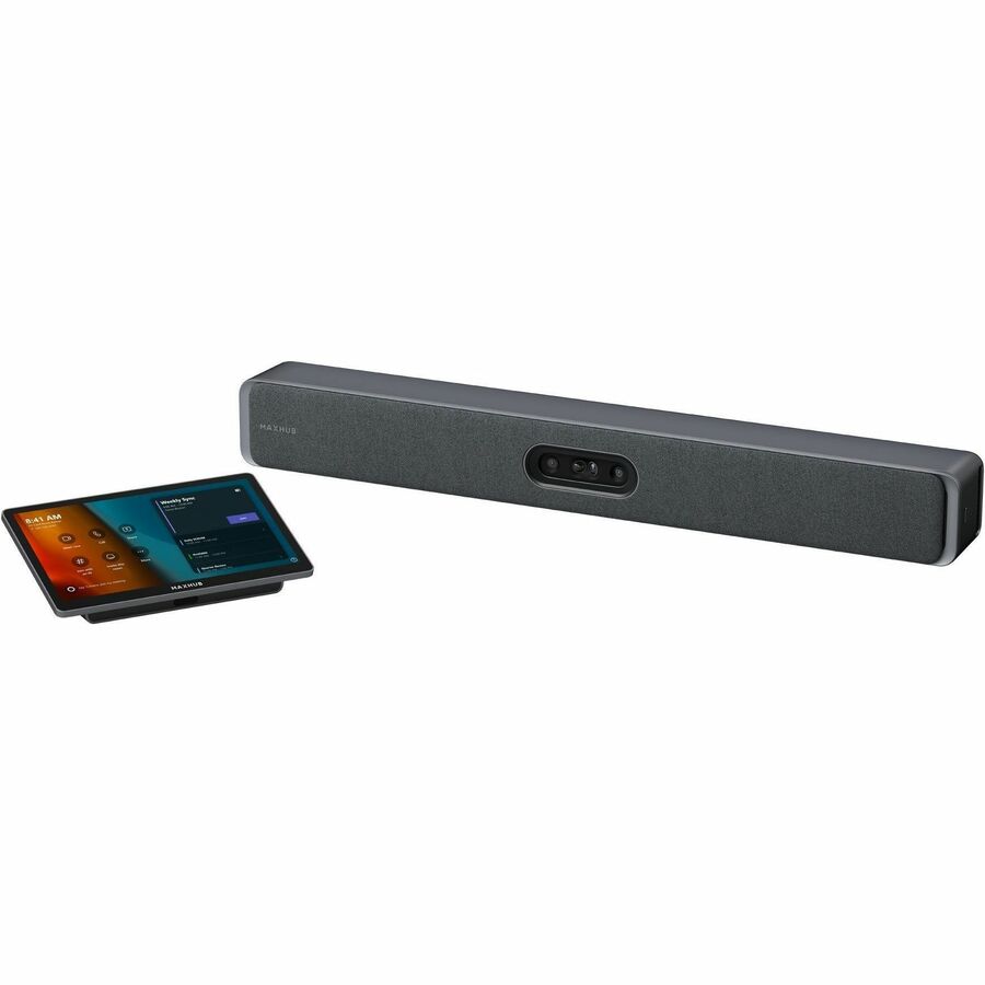 MAXHUB WINDOWS TEAMS ROOMS VIDEOBAR AND CONSOLE WITH 33FT VOICE PICK-UP, 125 FOV