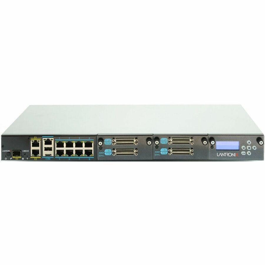 LM83X LOCAL MANAGER, 72 SERIAL PORTS, LCD MODULE, 3 ETHERNET PORTS, DUAL DC POWE