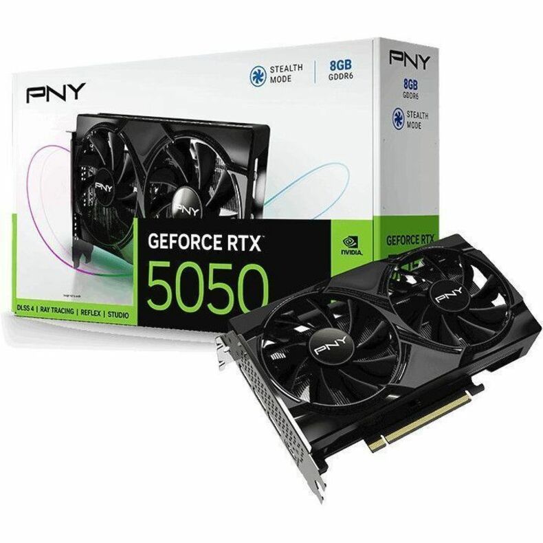 PNY GEFORCE RTX 5050 8GB DUAL FAN GRAPHICS CARD