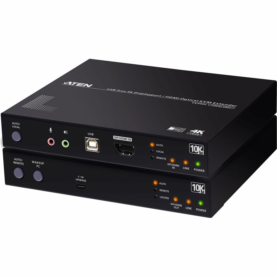 USB TRUE 4K DISPLAYPORT/HDMI OPTICAL KVM - TRUE 4K UP TO 10KM OVER FIBER