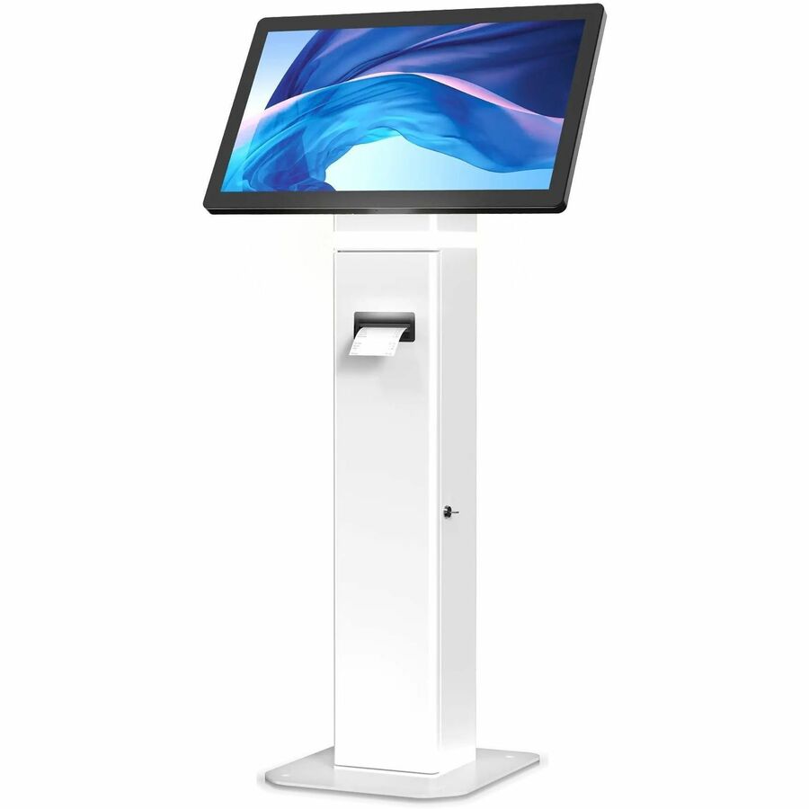 35 INTERACTIVE KIOSK FLOOR STAND WITH LED LIGHT AND PRINTER COMPARTMENT