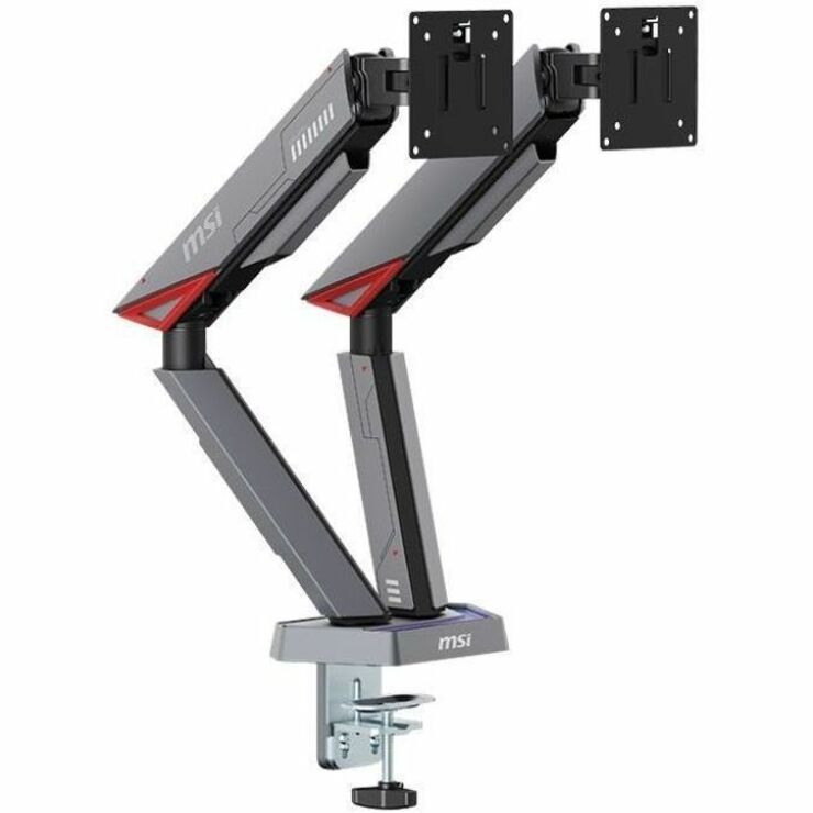MSI MPG MT161DR - PREMIUM RGB DUAL MONITOR STAND ARMS, 17-38IN SUPPORT, VESA COM