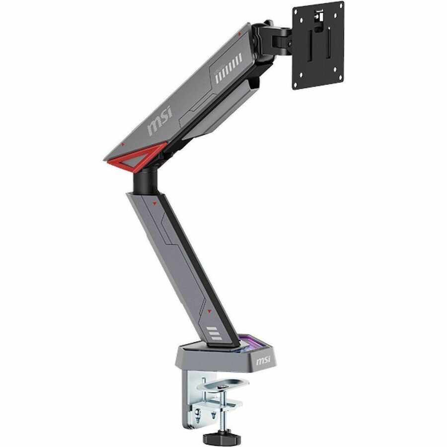 MSI MPG MT161R - PREMIUM RGB SINGLE MONITOR STAND ARM, SUPPORTS 17-45IN SCREENS
