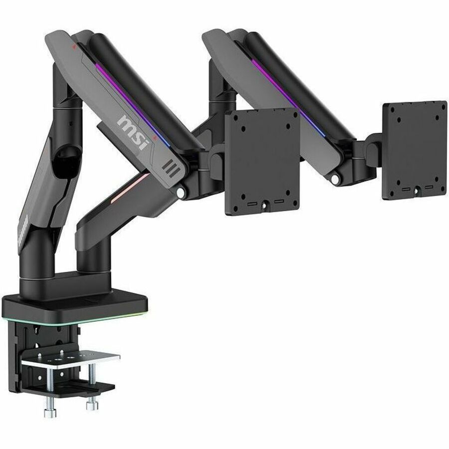 MSI MPG MT201DR V2 - PREMIUM RGB DUAL MONITOR STAND ARMS, 17-35IN SUPPORT, VESA