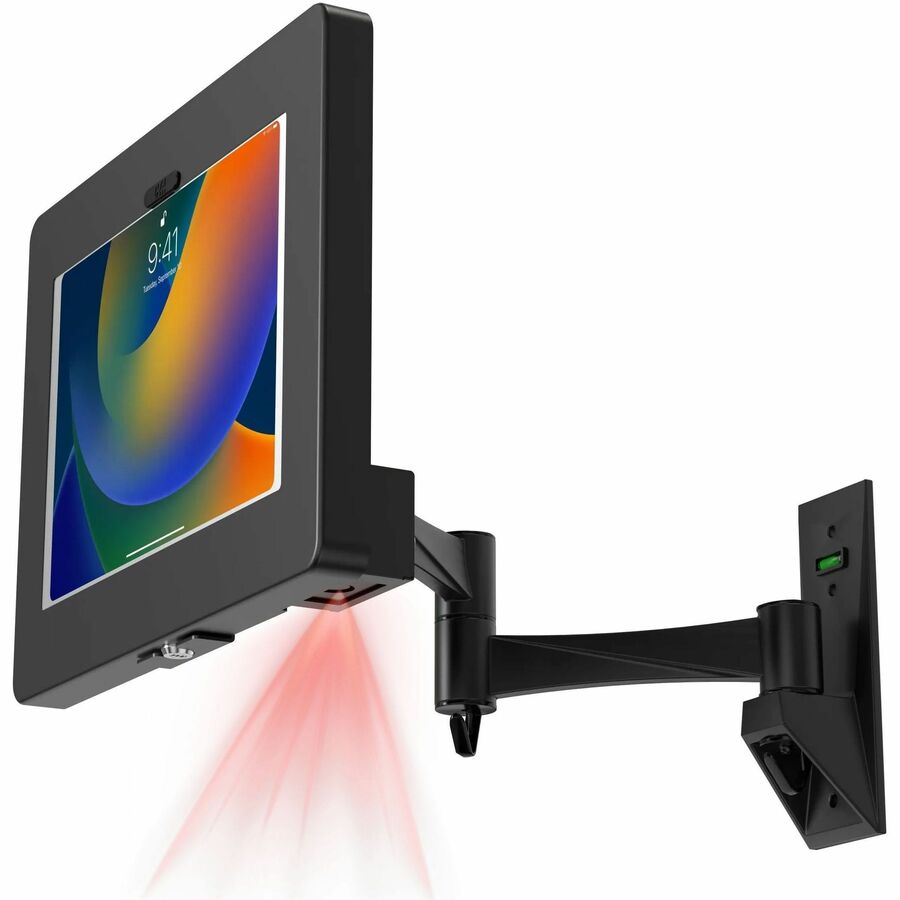 WALL MOUNT WITH SECURITY ENCLOSURE AND INTEGRATED HONEYWELL 2D SCANNER (BLACK)