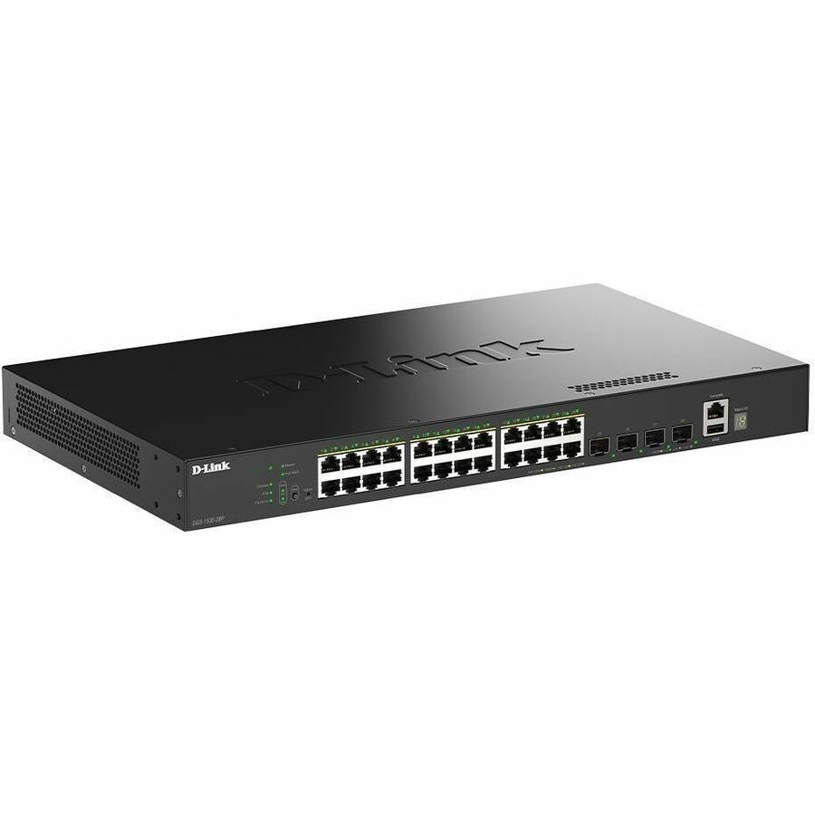 24 PORT 1G STACKABLE MANAGED POE SWITCH 4 X 10G SFP+