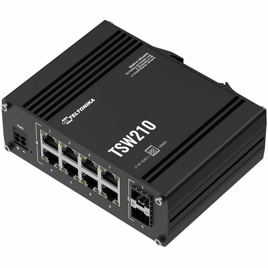 TSW210 SWITCH 8 GBE, 2 SFP PORTS, STANDARD PACKAGE
