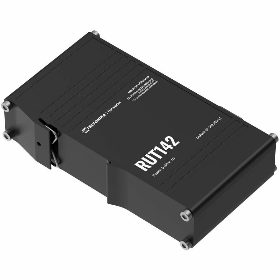 RUT142 ETHERNET ROUTER WITH RS232, 2 X 10/100 MBPS ETHERNET PORTS, WI-FI 4, INTE