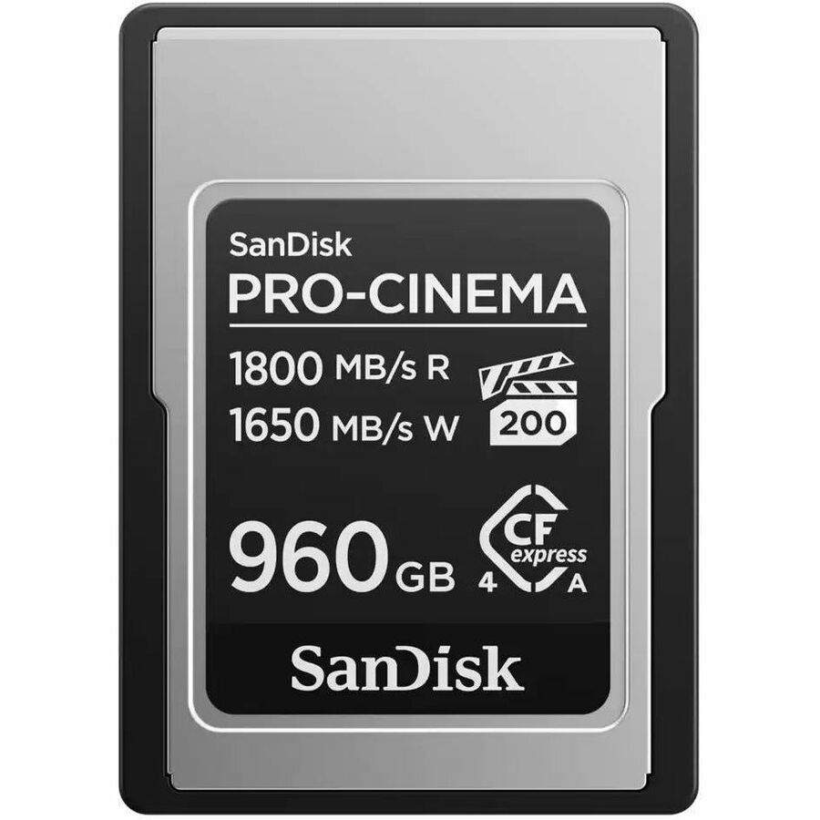 SANDISK, PRO-CINEMA, CFEXPRESS CARD, TYPE A, 960GB, 1800MB/S/1650MB/S, W/JC, RPD