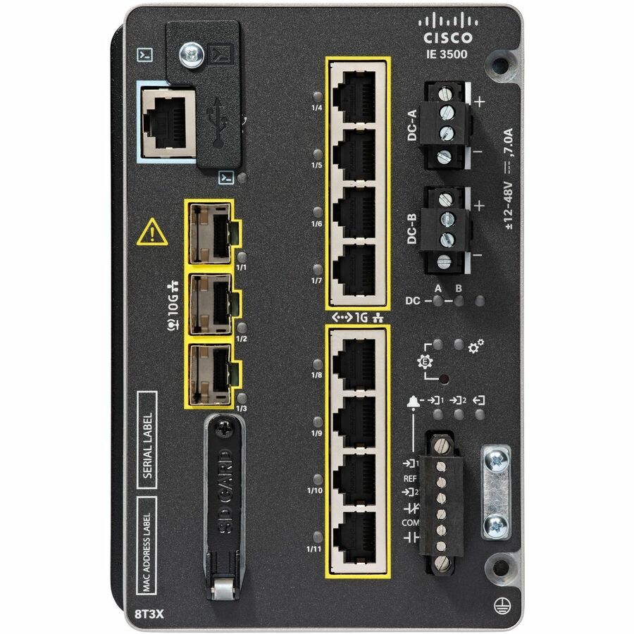CISCO IE3500 W/ 8 GE COPPER & 3 10G SFP, MODULAR, NA