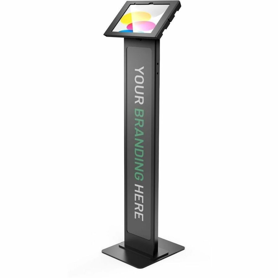 IPAD 10TH-11TH (A16) GEN, APEX ENCLOSURE BRANDABLE FLOOR STAND - BLACK
