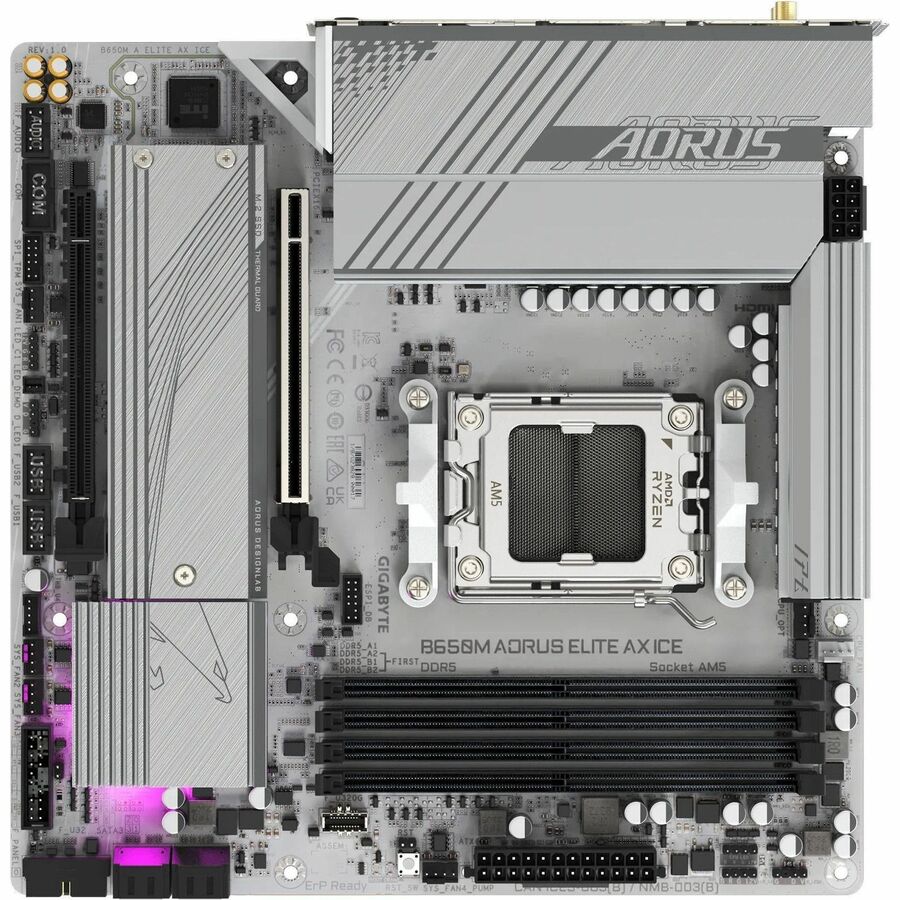 B650M AORUS ELITE AX ICE AMD B650 M-ATX AM5 (LGA 1718)