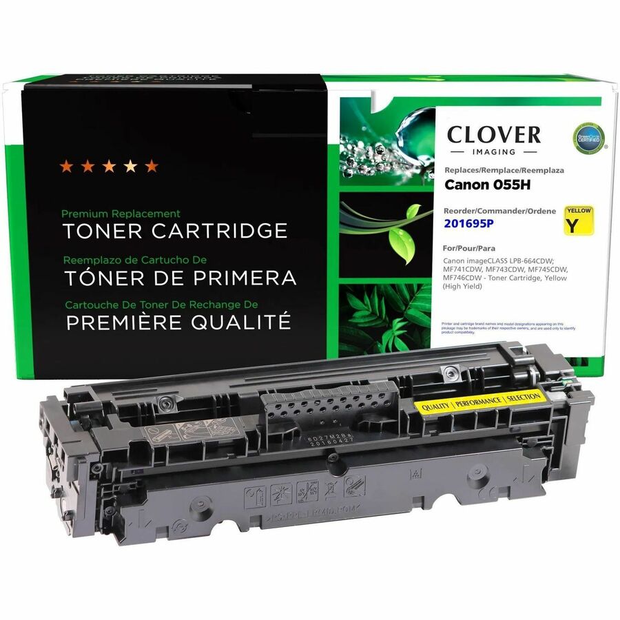 CLOVER IMAGING REMANUFACTURED HIGH YIELD YELLOW TONER CARTRIDGE FOR CANON 055HY