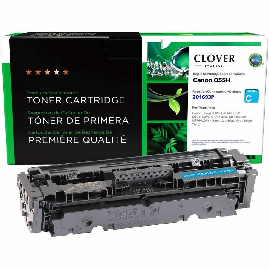 CLOVER IMAGING REMANUFACTURED HIGH YIELD CYAN TONER CARTRIDGE FOR CANON 055HC 30