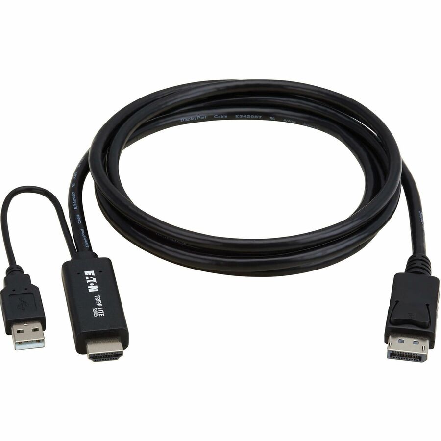 TRIPP LITE SERIES HDMI TO DISPLAYPORT ACTIVE ADAPTER CABLE (M/M) - 4K 60 HZ, USB