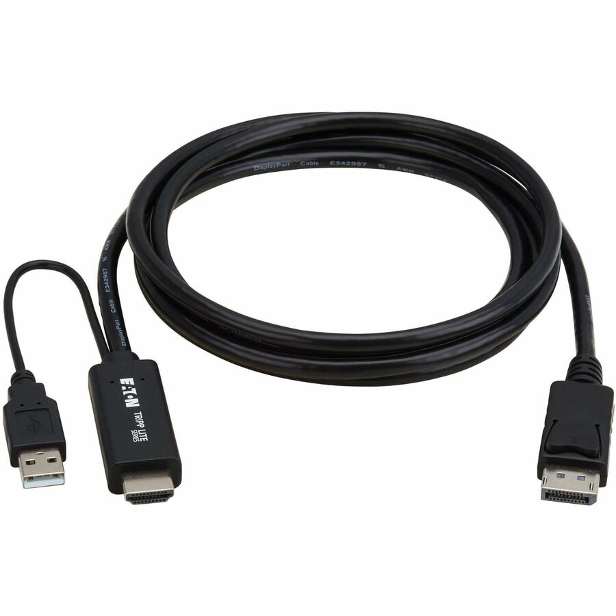 TRIPP LITE SERIES HDMI TO DISPLAYPORT ACTIVE ADAPTER CABLE (M/M) - 4K 60 HZ, USB