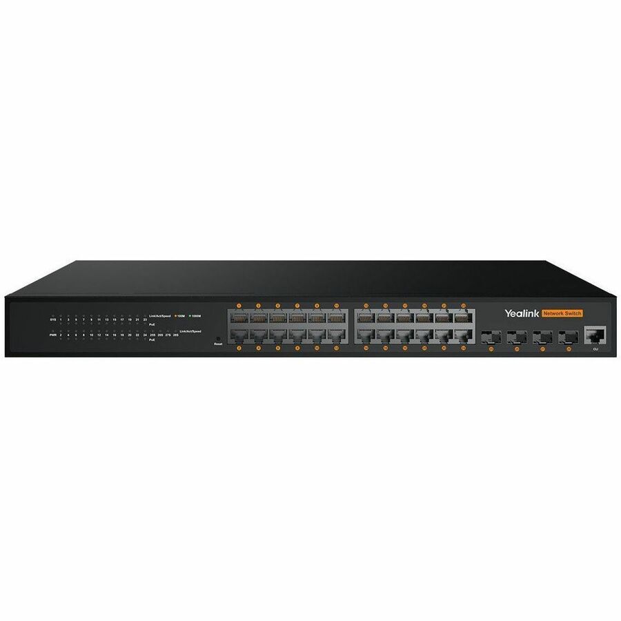 24-PORT L2+ GIGABIT MANAGED SWITCH WITH WEB-BASED MANAGEMENT, UP TO 370W POE/POE