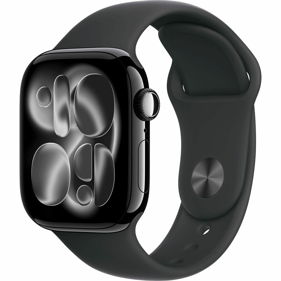 APPLE WATCH SERIES 11 GPS 42MM JET BLACK ALUMINUM CASE WITH BLACK SPORT BAND - S