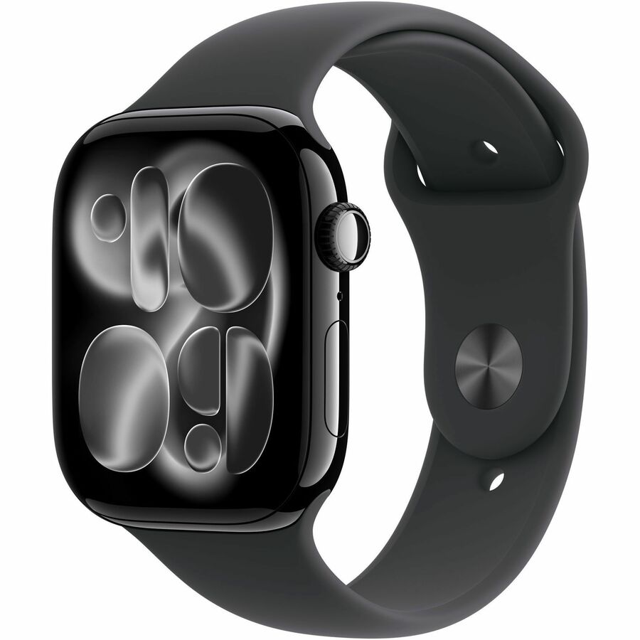 APPLE WATCH SERIES 11 GPS 46MM JET BLACK ALUMINUM CASE WITH BLACK SPORT BAND - M