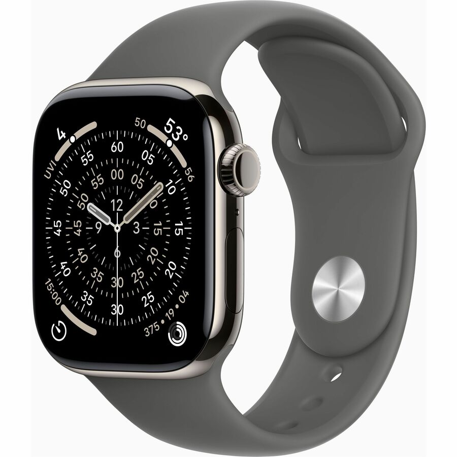 APPLE WATCH SERIES 11 GPS + CELLULAR 42MM NATURAL TITANIUM CASE WITH STONE GRAY
