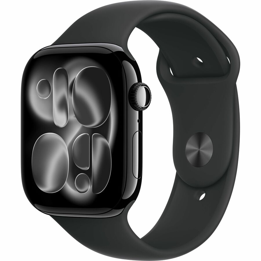 APPLE WATCH SERIES 11 GPS 46MM JET BLACK ALUMINUM CASE WITH BLACK SPORT BAND - S