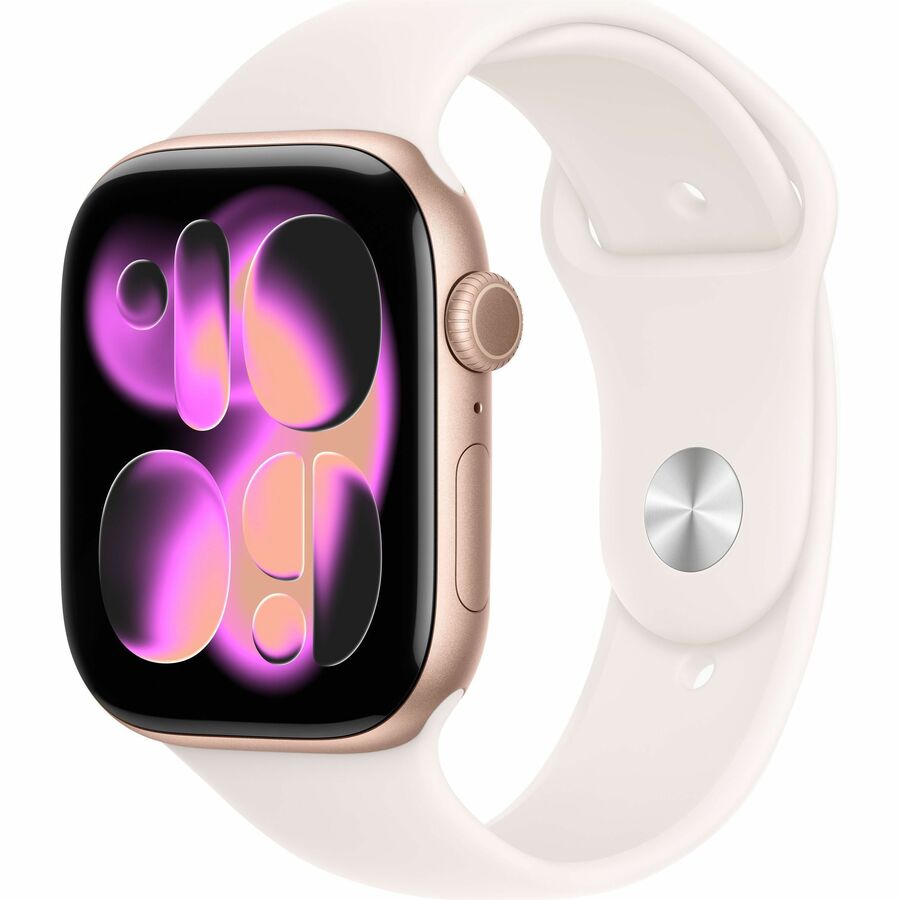 APPLE WATCH SERIES 11 GPS + CELLULAR 46MM ROSE GOLD ALUMINUM CASE WITH LIGHT BLU