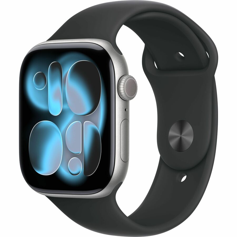 APPLE WATCH SERIES 11 GPS 46MM SPACE GRAY ALUMINUM CASE WITH BLACK SPORT BAND -