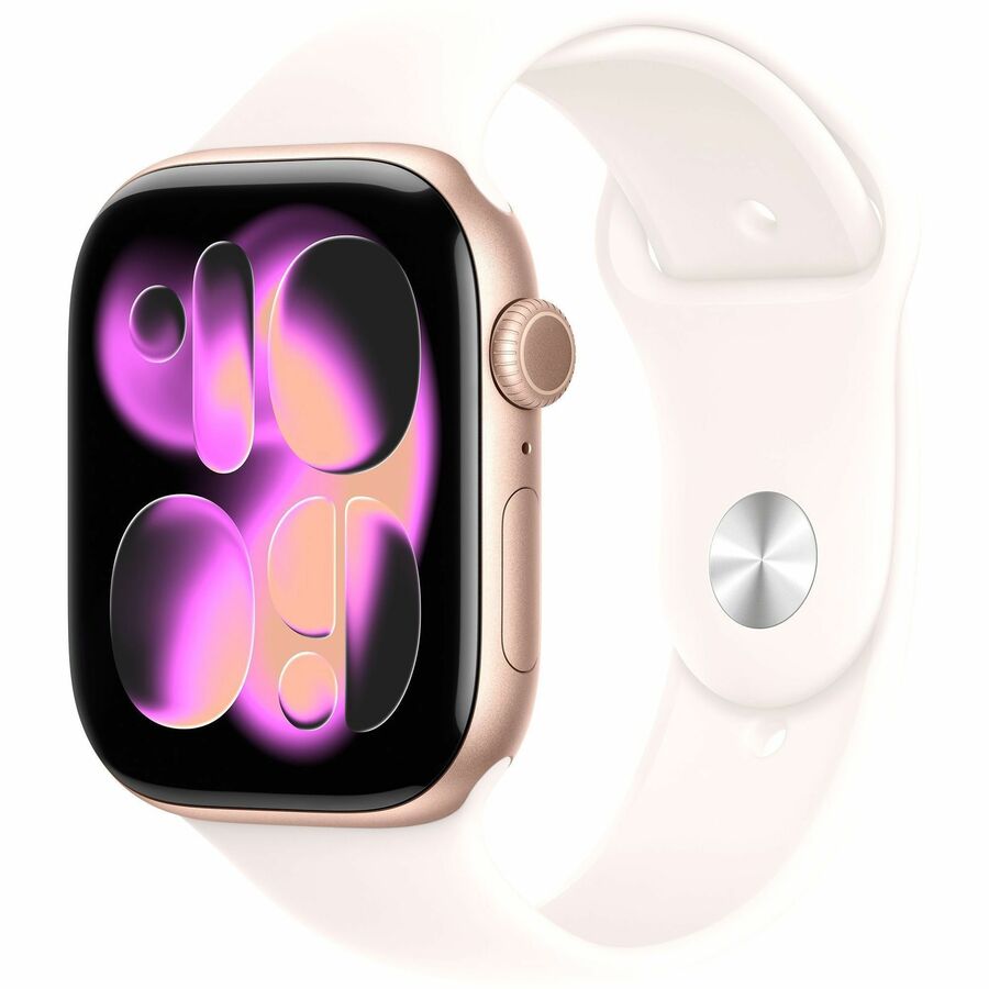APPLE WATCH SERIES 11 GPS + CELLULAR 46MM ROSE GOLD ALUMINUM CASE WITH LIGHT BLU