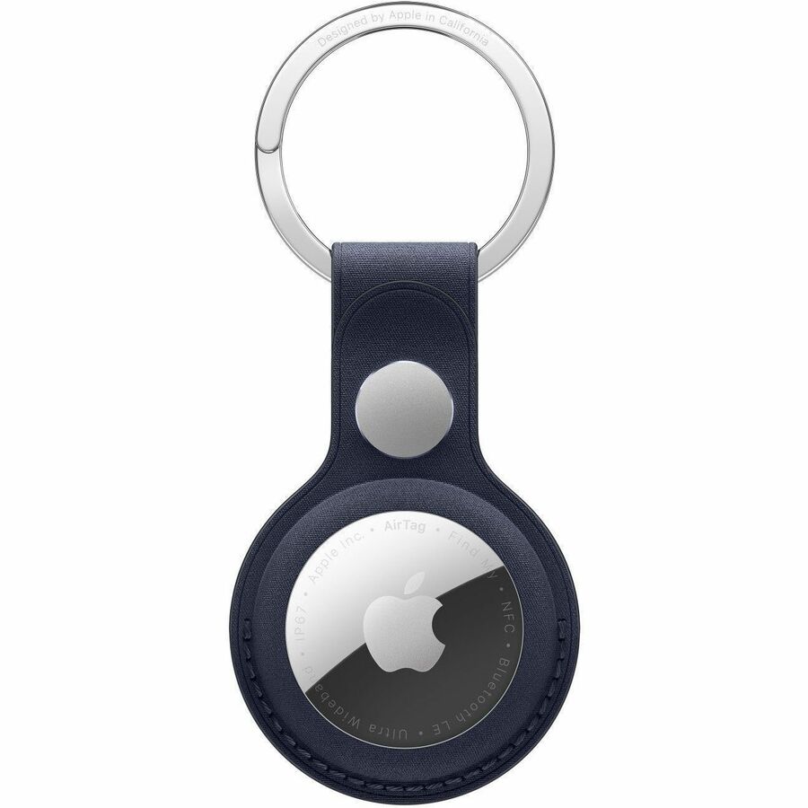 AIRTAG FINEWOVEN KEY RING - NAVY