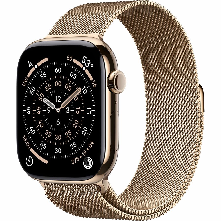 APPLE WATCH SERIES 11 GPS + CELLULAR 46MM GOLD TITANIUM CASE WITH GOLD MILANESE