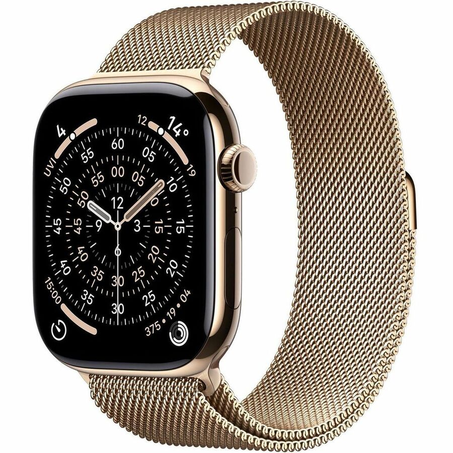 APPLE WATCH SERIES 11 GPS + CELLULAR 46MM GOLD TITANIUM CASE WITH GOLD MILANESE