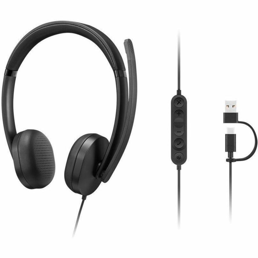 WIRED VOIP HEADSET 5000, TEAMS CERTIFIED, USB-C WITH USB-A ADAPTER
