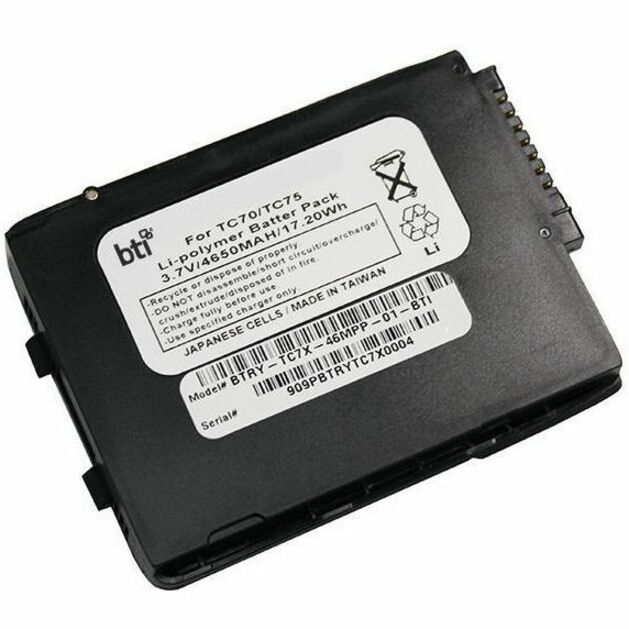 BTI BTRY-TC7X-46MPP-01-BTI 3.7V 4650MAH 17.20WH LI-ION SCANNER BATTERY FOR ZEBRA