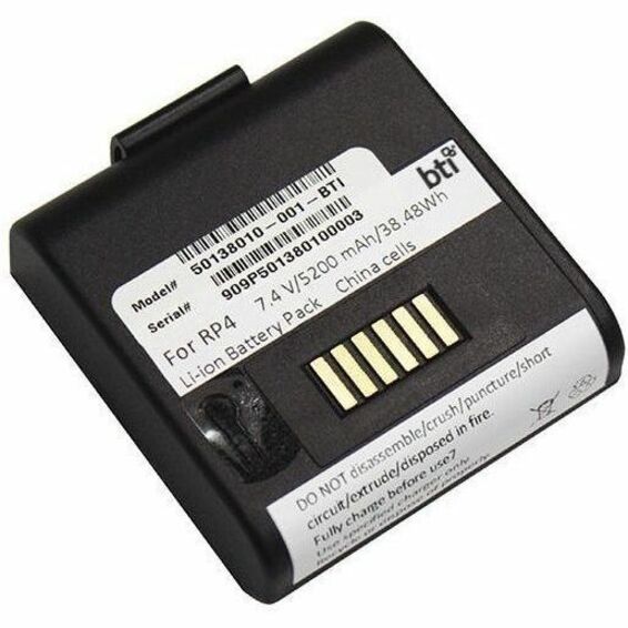 BTI 50138010-001-BTI 7.4V 5200MAH 38.48WH LI-ION SCANNER BATTERY FOR HONEYWELL