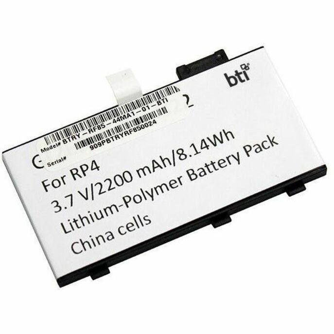 BTI BTRY-RF85-44MA1-01-BTI 3.7V 2200MAH 8.14WH LI-ION SCANNER BATTERY FOR ZEBRA