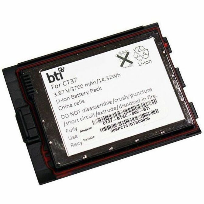 BTI CT37-BTSC-002-BTI 3.87V 3700MAH 14.32WH LI-ION SCANNER BATTERY FOR HONEYWELL