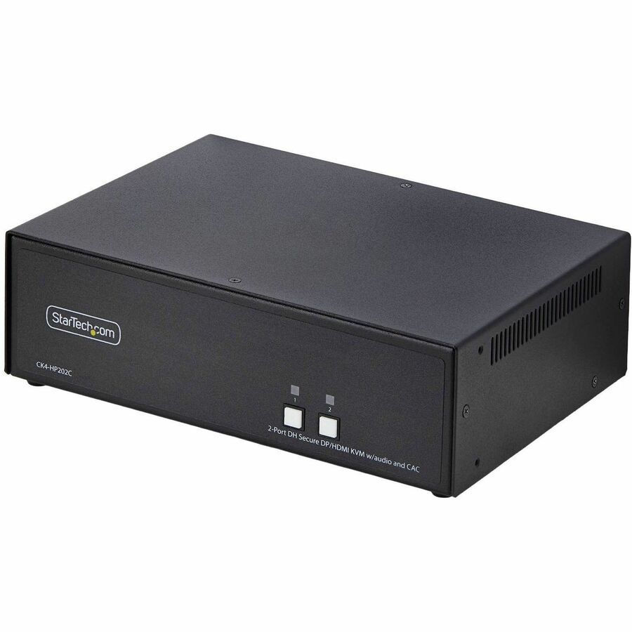 SECURE 2-PORT DUAL-MONITOR KVM SWITCH, HDMI OR DISPLAYPORT, 4K 60HZ, NIAP 4.0 DE