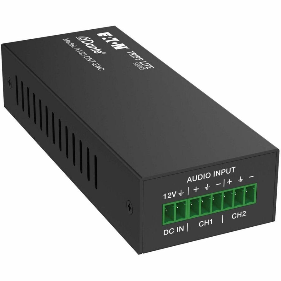 TRIPP LITE SERIES DANTE 2-CHANNEL ANALOG AUDIO ENCODER WITH POE, 100M PCM 2.0 44