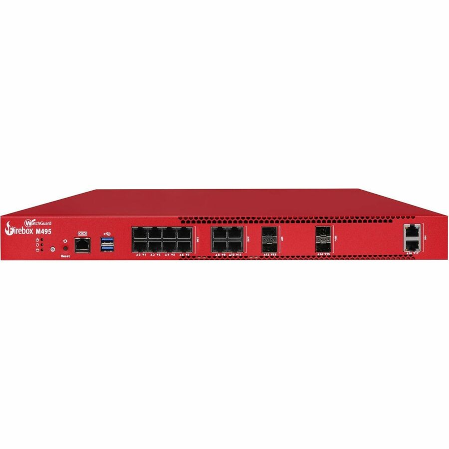WATCHGUARD FIREBOX M495 APPLIANCE ONLY - 1RU - WIRED - GIGABIT ETHERNET - I3-141