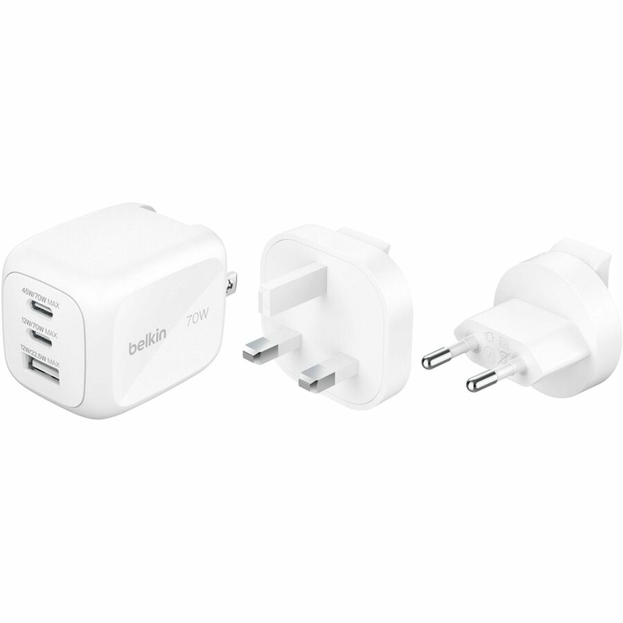 70W 3PORT WALL CHAR (US PLUG + UK&EU PLUG)