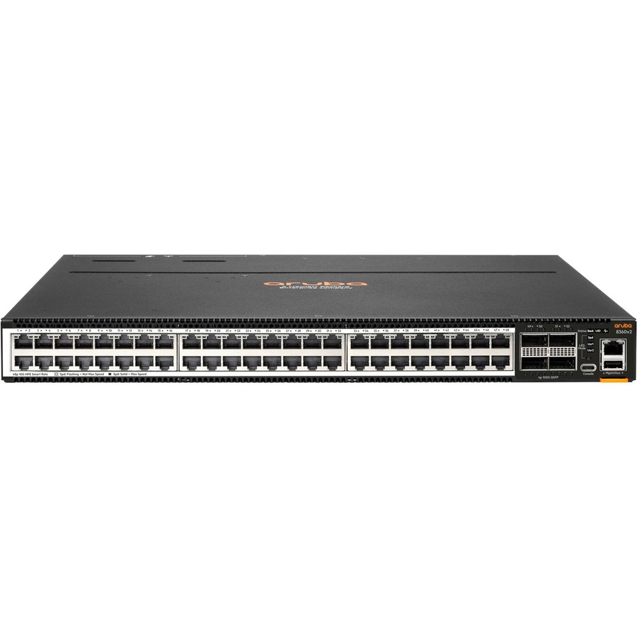HPE ARUBA NETWORKING CX 836048XT4C V2 - 1U - 16GB RAM - 32GB FLASH - POWER SUPPL