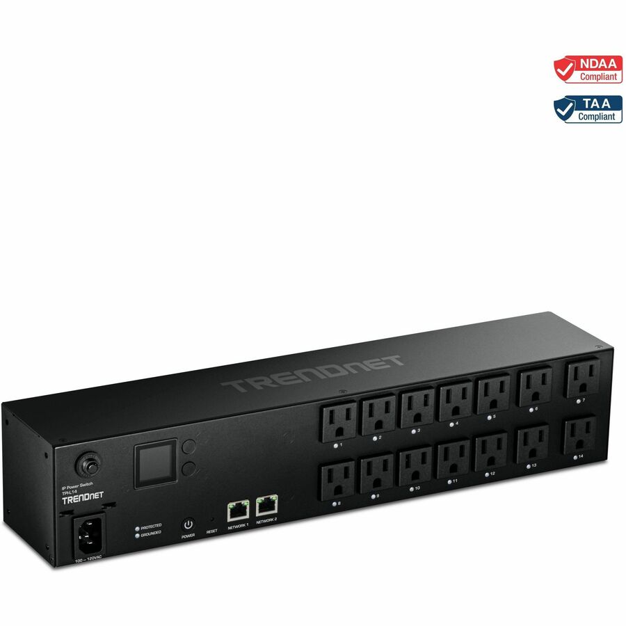 14-OUTLET MANAGED 2U RACKMOUNT SWITCHED POWER DISTRIBUTION UNIT