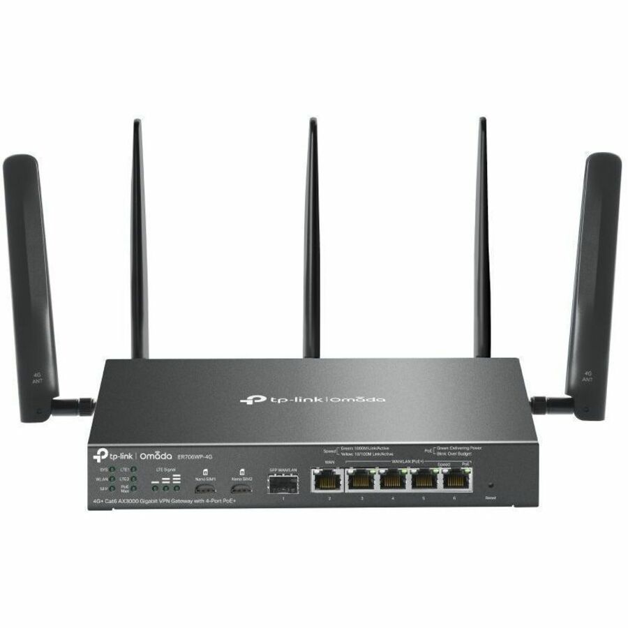 OMADA 4G+ AX3000 VPN GATEWAY W/ 4 POE+