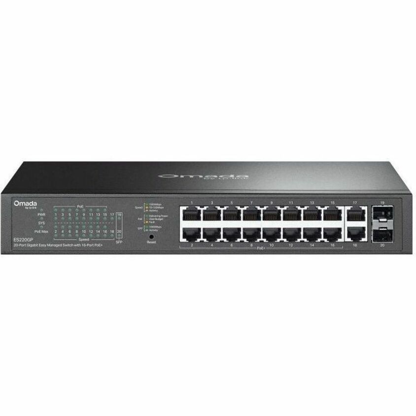 Omada 20P Gig SW 16P PoE+