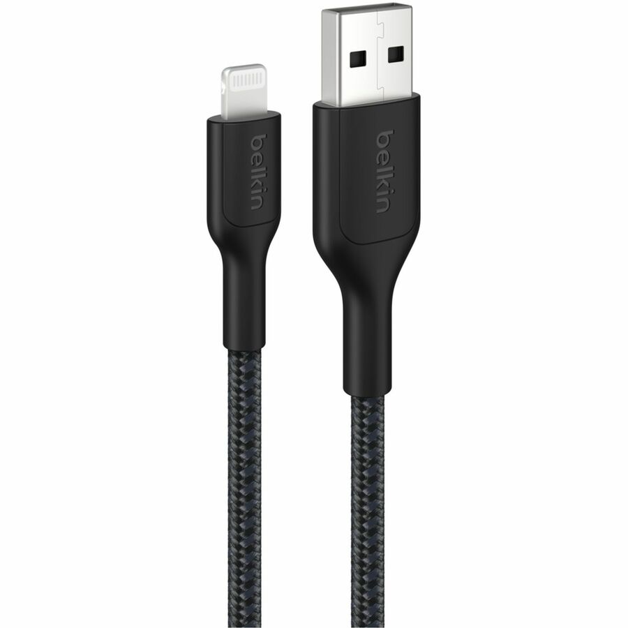 A - LTG CBL, BRAIDED PCR, 2M, BLACK