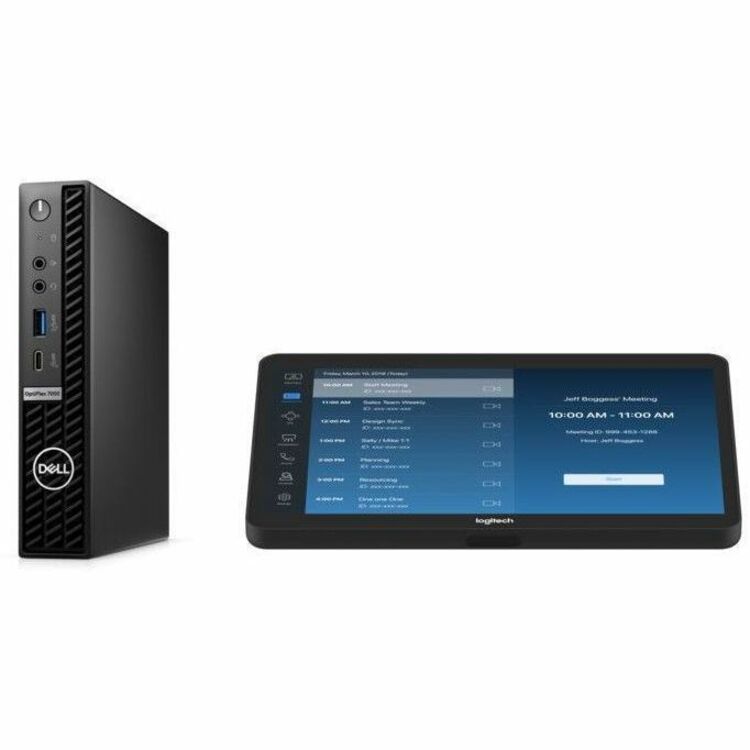 LOGITECH BASE ZOOM ROOMS NO AV WITH TAP + DELL OPTIPLEX